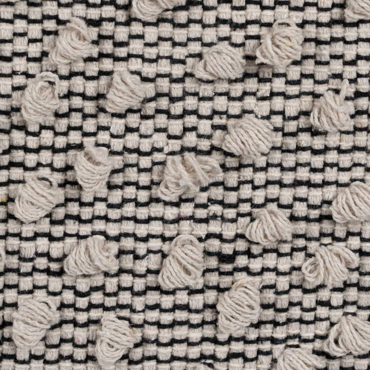 spilvens Kokvilna Melns Bēšs 45 x 45 cm